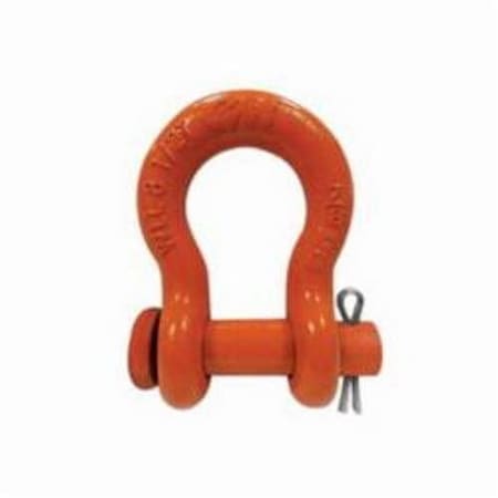 Cm M350G Super Strong Anchor Shackle, 3 Ton, 12 In, Orange Powder Coated M350P